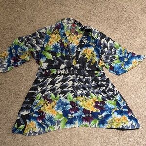 Johnny Was Multicolor Floral Dress